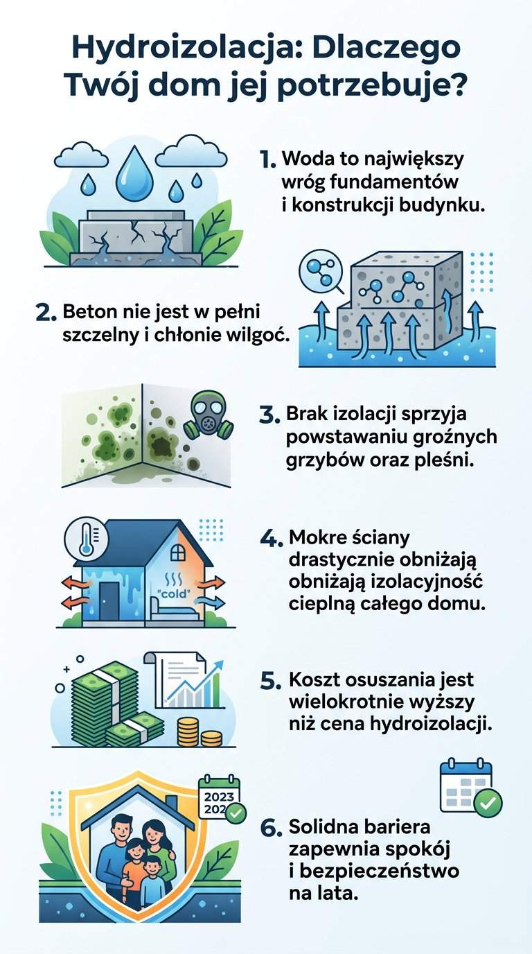 Infografika: Czy hydroizolacja jest konieczna?