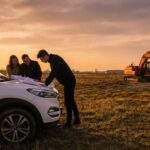 A wide-angle shot captured during the golden hour on a raw