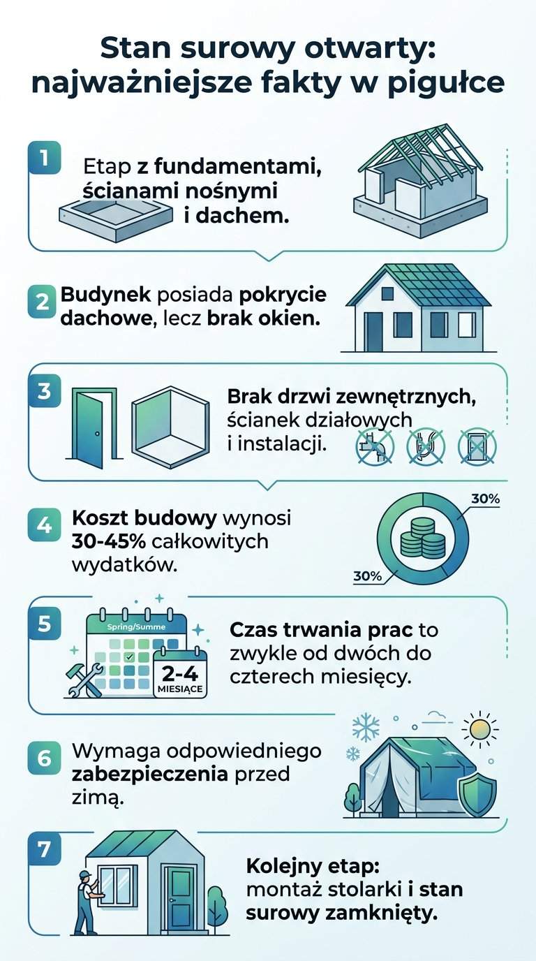 Infografika: Stan surowy otwarty co to znaczy? Definicja i kluczowe cechy